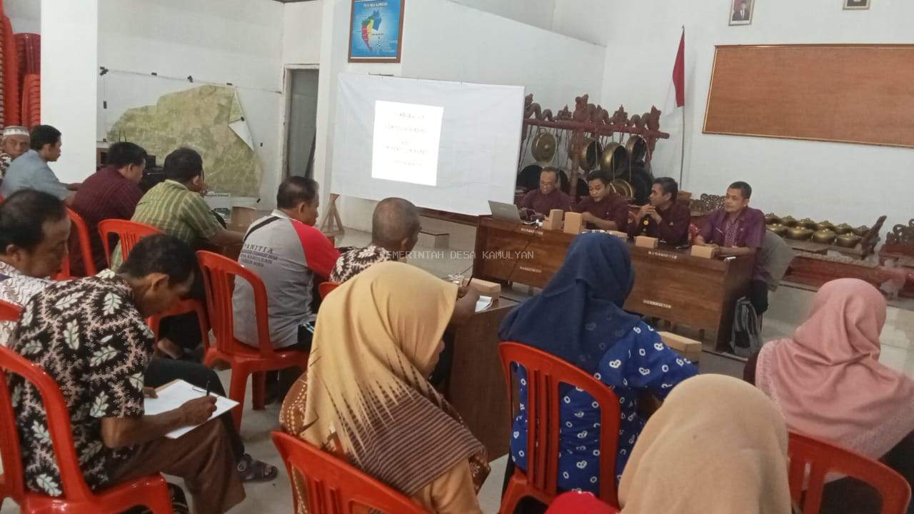 PEMDES KAMULYAN GELAR PEMBEKALAN PENYUSUNAN RKPDES DAN RPJMDES TAHUN 2025-2026