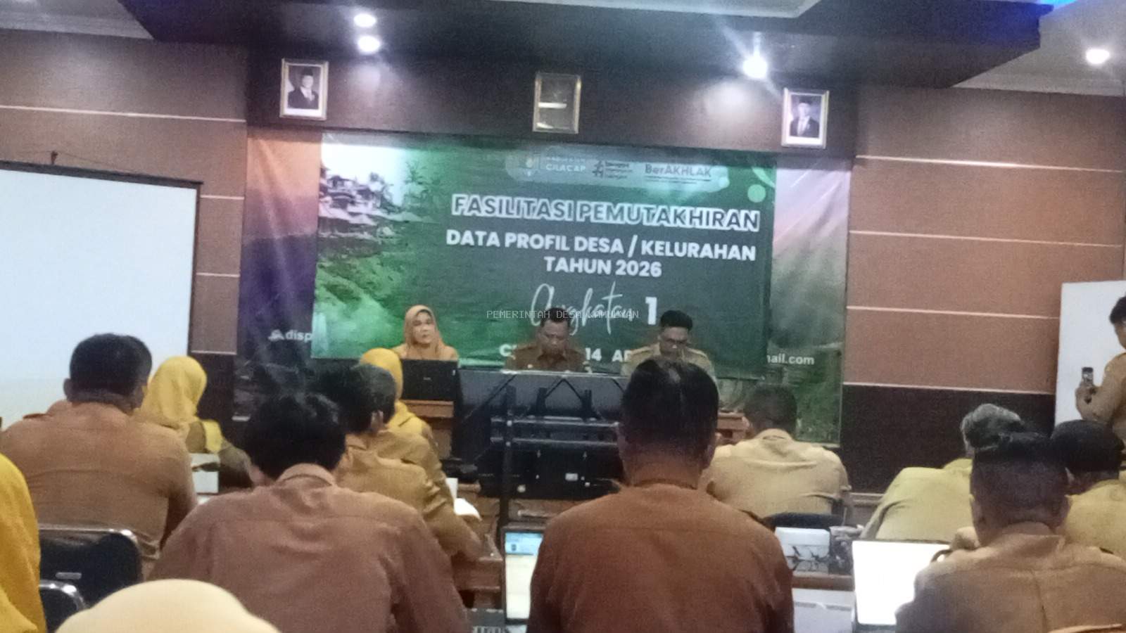 Fasilitasi Profil Desa oleh Dispermades Cilacap 