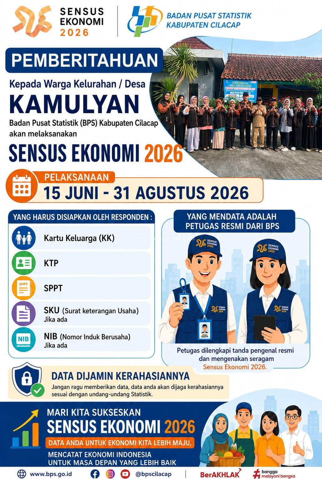 PEMBERITAHUAN PELAKSANAAN SENSUS EKONOMI 2026